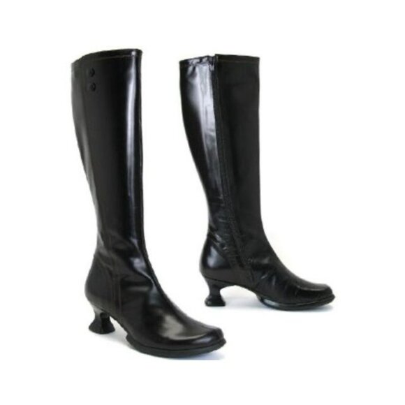 john fluevog wearever hvala Black High Heeled Boots Size 8.5 - Picture 1 of 7